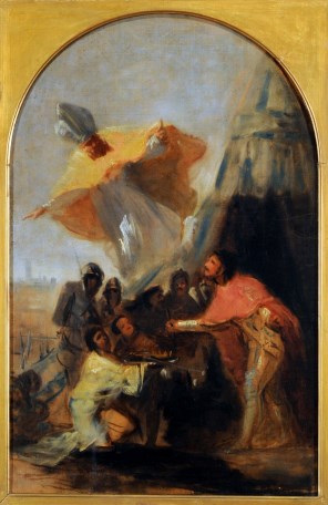 세비야 성벽 앞에서 성 페르디난도 3세 왕에게 발현한 성 이시도로_by Francisco Goya_photo by Google Art Project_in the National Museum of Fine Arts in Buenos Aires_Argentina.jpg